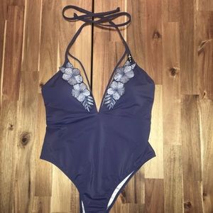 PINK Victoria’s Secret one piece v-neck swimsuit